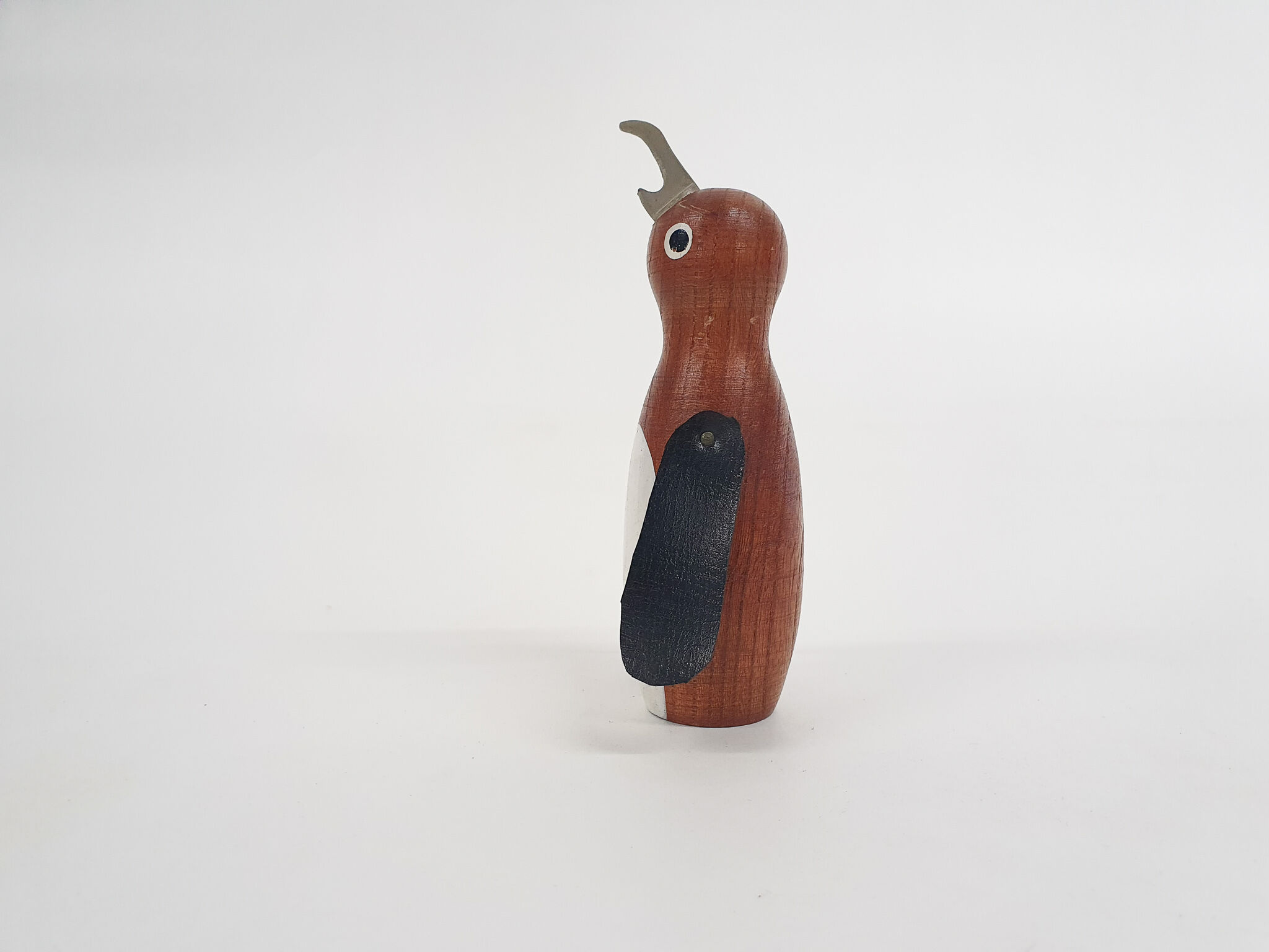 Kay Bojesen style wooden penguin bottle opener