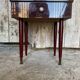 Antique Nightstand Lacquered Wood Drawer Mid-Century Vintage
