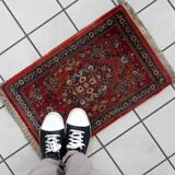 Tapis vintage style Sarouk – 42 x 64 cm – Motif traditionnel - 1C972