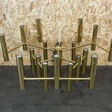 XXL 60s 70s chandelier Gaetano Sciolari for Sciolari Brass with 37 flames