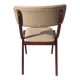 Chaise, cuir crème clair, pologne, 1960s
