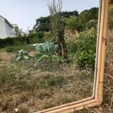 Light color bamboo mirror 85X60
