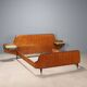 Bed with bedside tables 1950s-60s