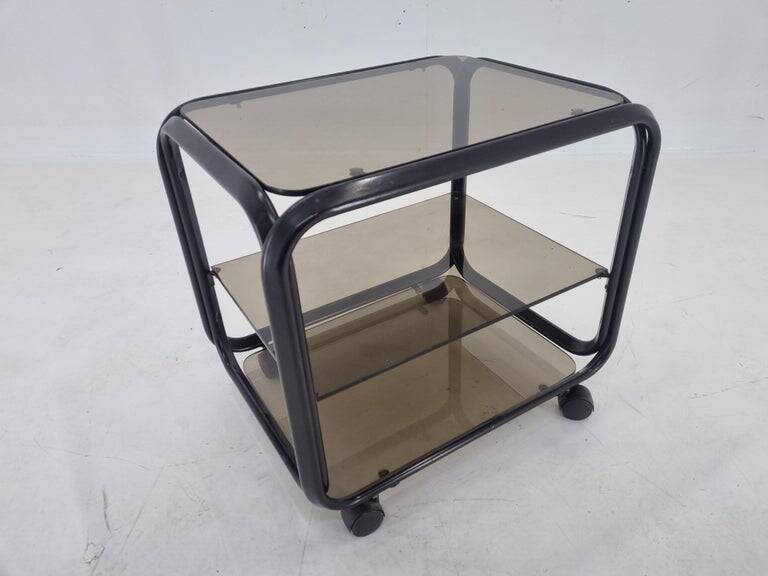 Table basse chariot des années 1970, Italie.