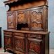 important Bressan two-body sideboard in walnut and burl circa 1880