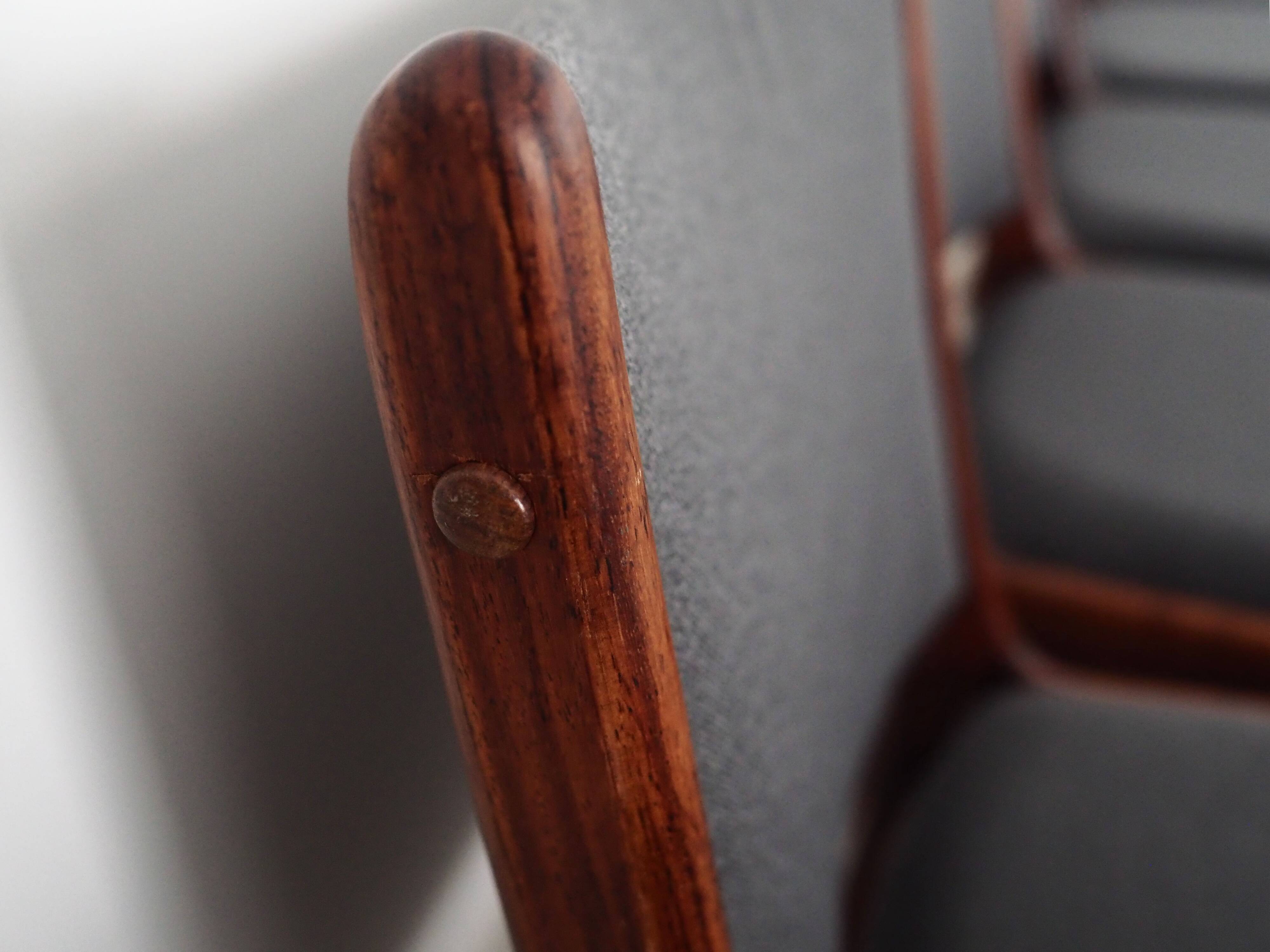 Set of six rosewood chairs, Danish design, 1960s, designer: Johannes Andersen