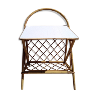 Rattan magasine rack