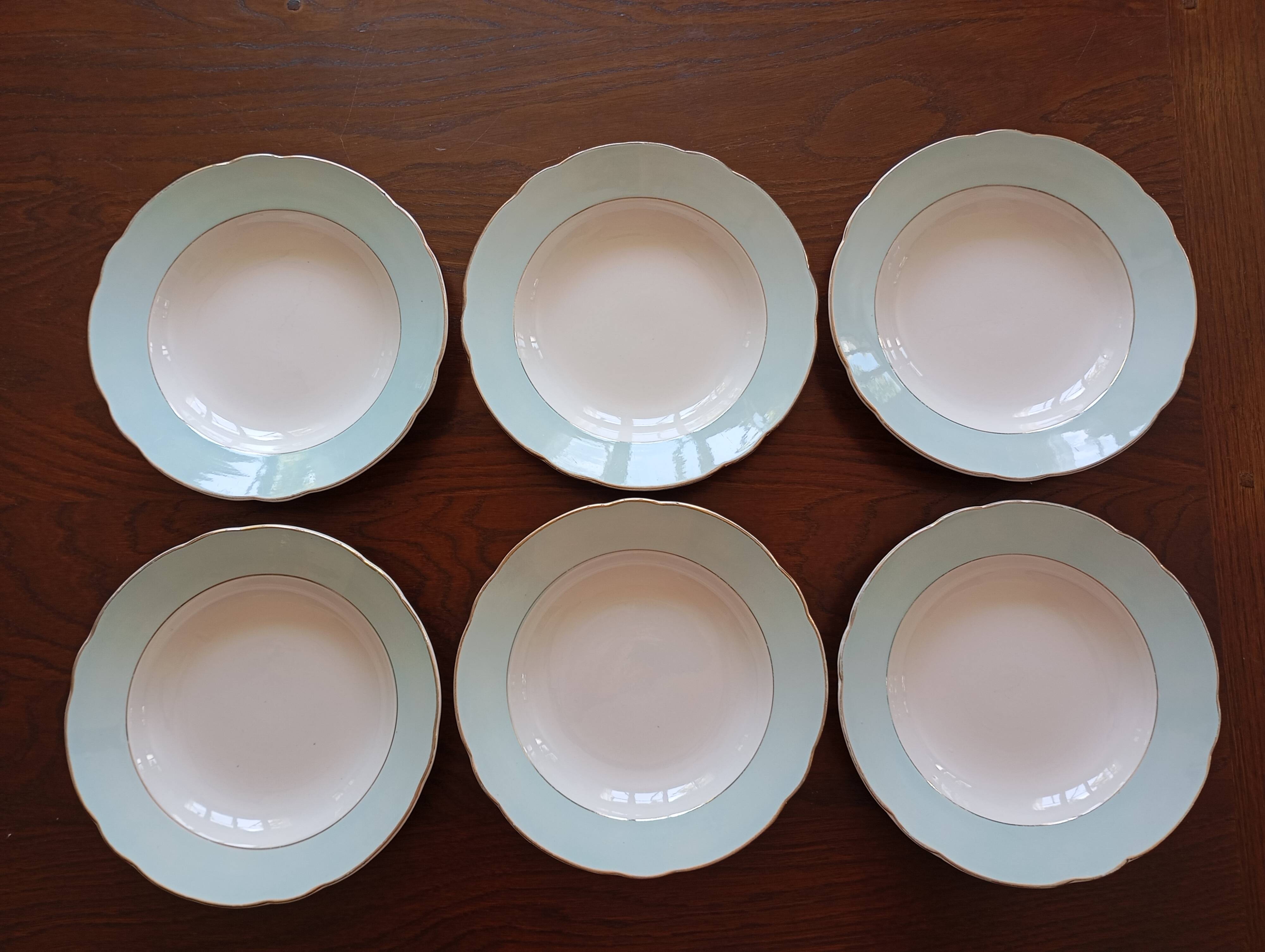 6 soup plates “Henri” Sarreguemines & Digoin