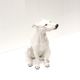 Vintage Italian design hand painted ceramic dog