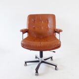 Ring Mekanikk leather office armchair 60's