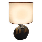 Horus Lamp - Georges Deliège signed ceramic - Art Deco style (circa 1970)