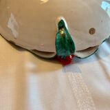 Art deco barbotine fruit bowl dish