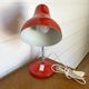 Vintage Desk Lamp Swan Neck Red - 70s Pop Art Design