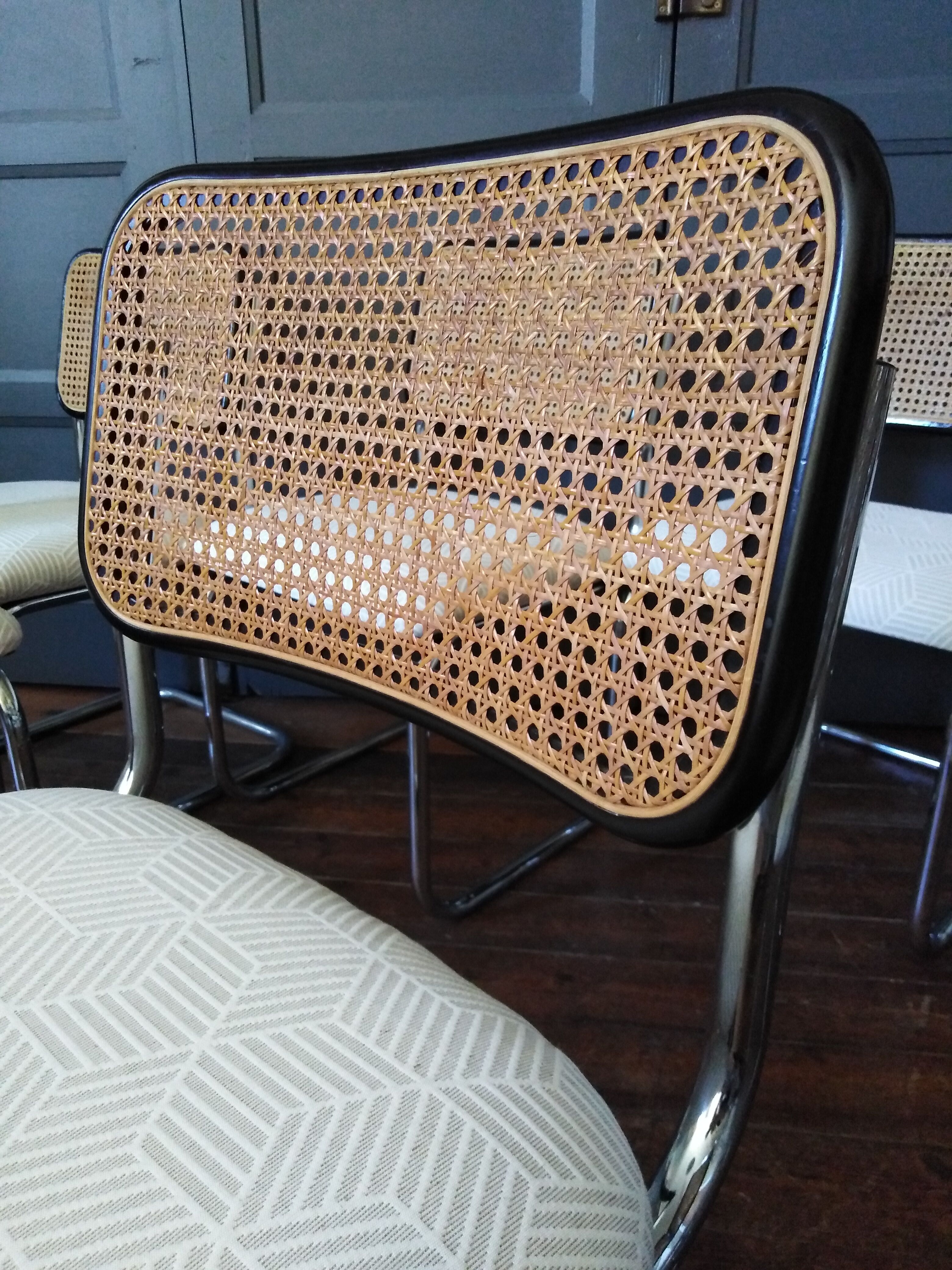 6 chairs cesca Marcel Breuer 1970