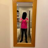 Solid oak mirror