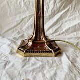 Lampe à poser vintage en cuivre doré