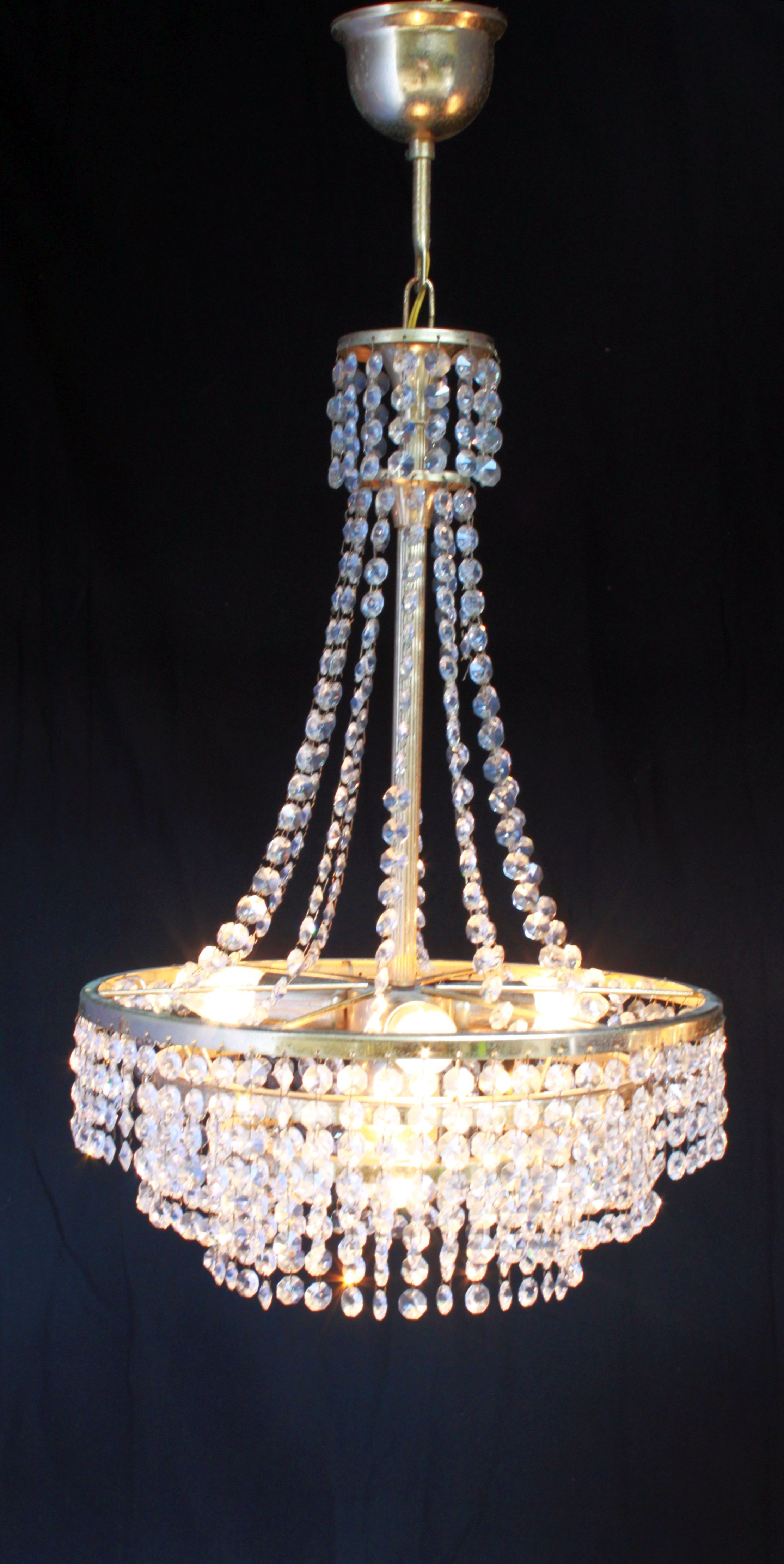 Pair of hot air balloon chandelier with 3 lights.