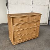 Commode en rotin