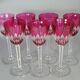 Baccarat: 1 lined crystal wine glass with high leg, 19 cm. 7 available B794