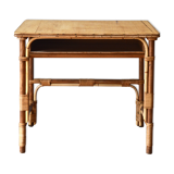 Rattan and wicker desk