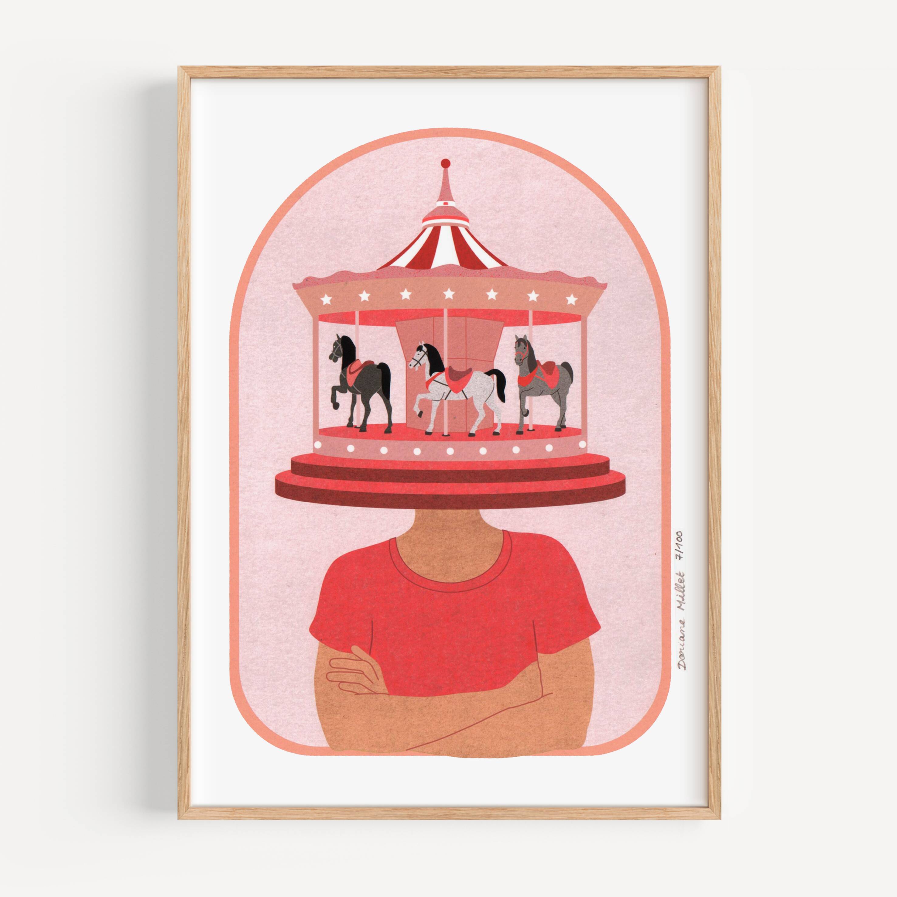 The Dreamer, Art print 13x18 cm, limited edition art print