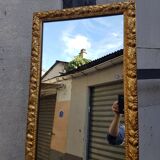Golden mirror of Italian style called " Francesca " 44x178cm