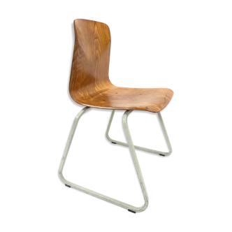 Vintage industrial chair Galvanitas 'thur-op-seat' S23