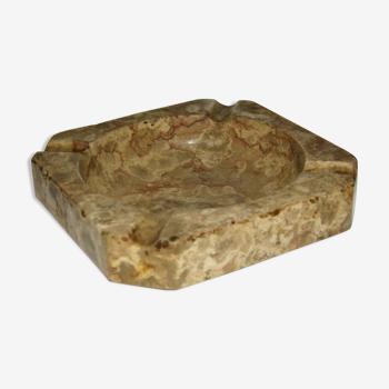 Rare antique ashtray marble has pan cut bevelled splendid late 18th century artwork .    Size: height: 3 cm length: 13.5 cm