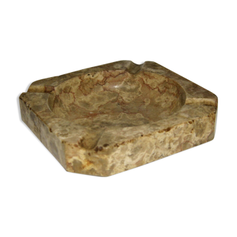 Rare antique ashtray marble has pan cut bevelled splendid late 18th century artwork .    Size: height: 3 cm length: 13.5 cm