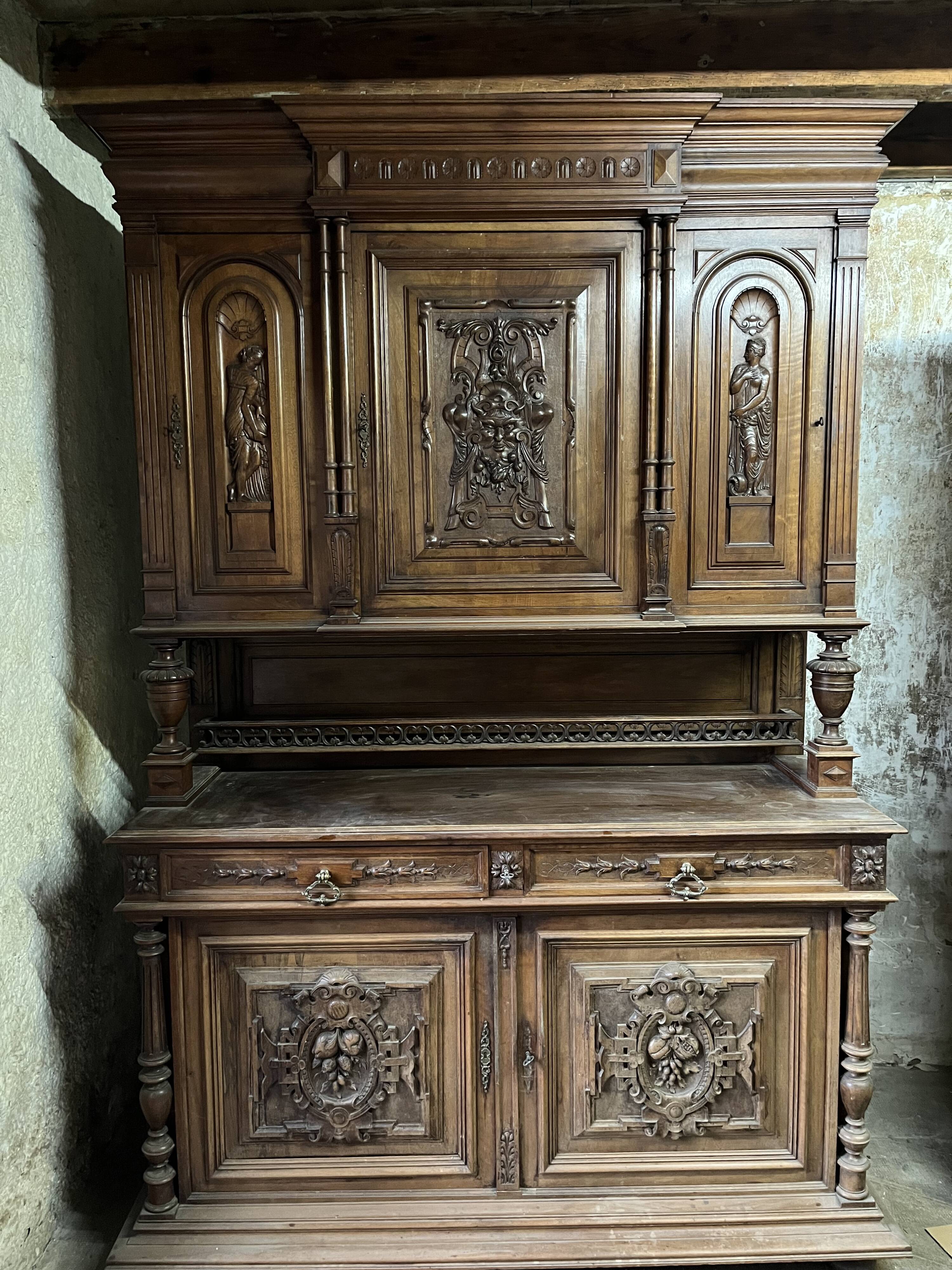 Henri II style sideboard