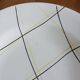 Lot de 3 assiettes creuses Salins, motif carreaux