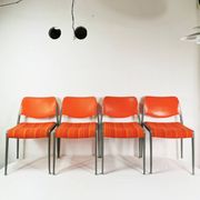 Ensemble de chaises Space Age, Kush & Co., conçu par le professeur Hans Ell. Années 70