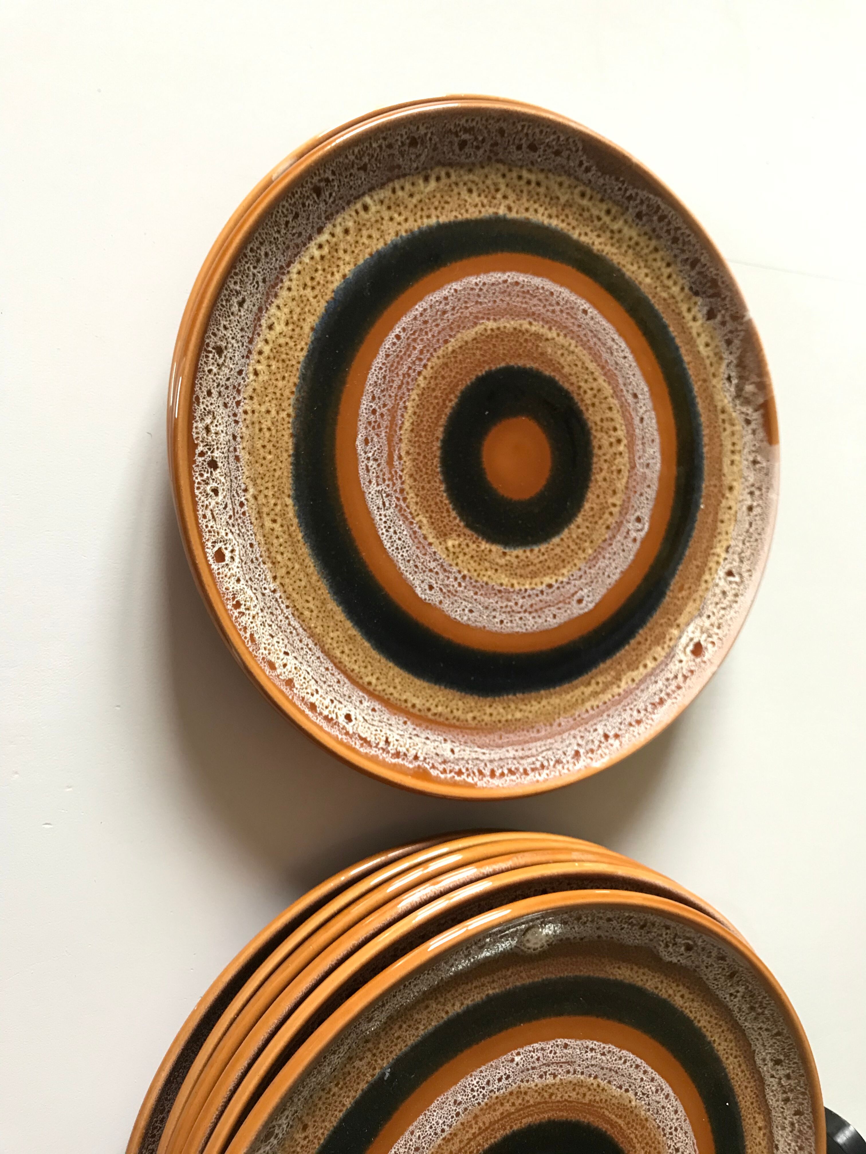 Sarreguemine dessert plates, hawai