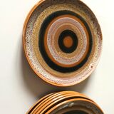 Sarreguemine dessert plates, hawai