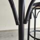 Pair of stools bistro wood and cannage