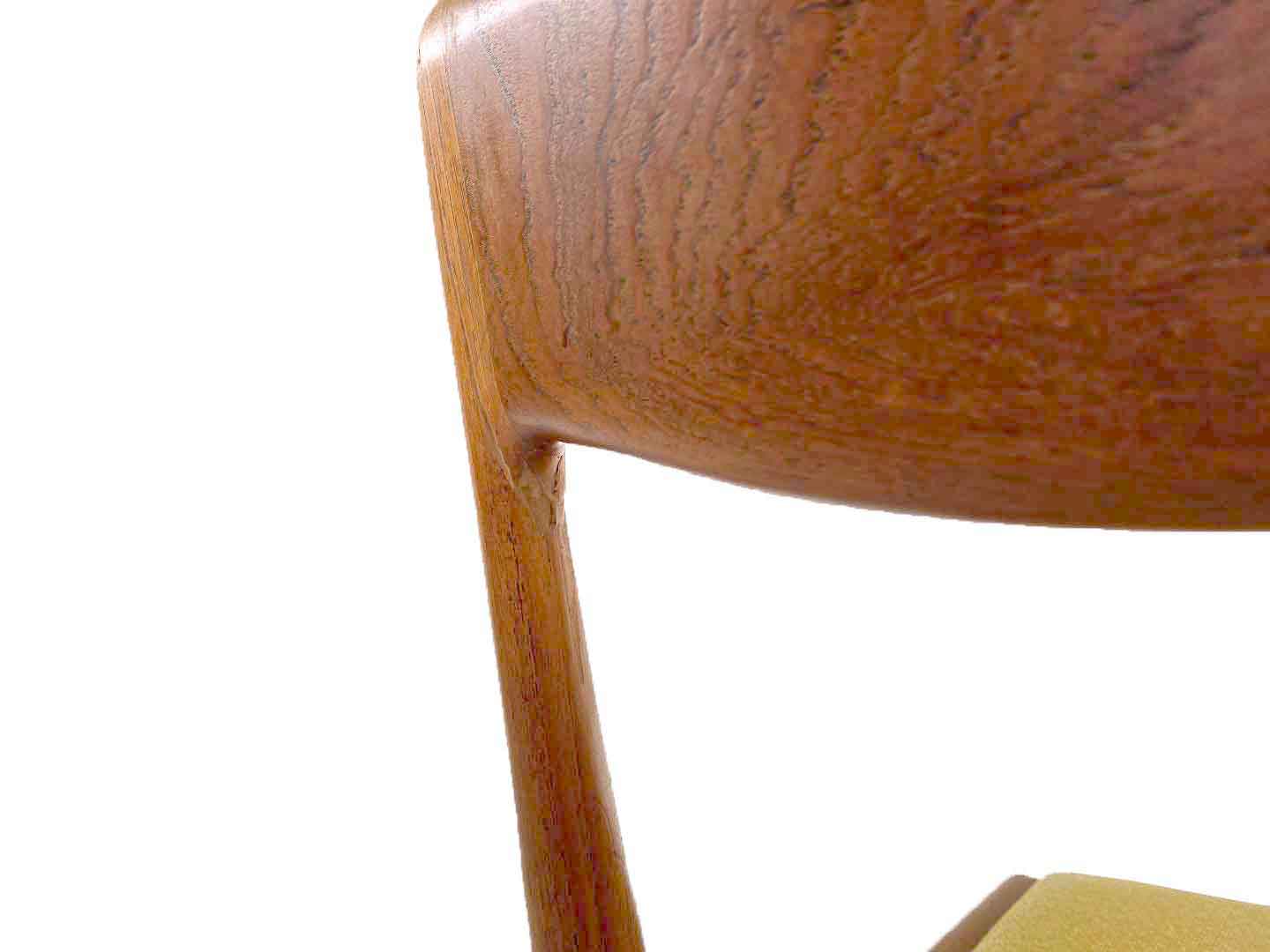 Vintage teak boomerang chair model 370 by Alfred Christensen, 1960s