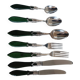 Cutlery set x8 Laure Japy silver-plated and wood