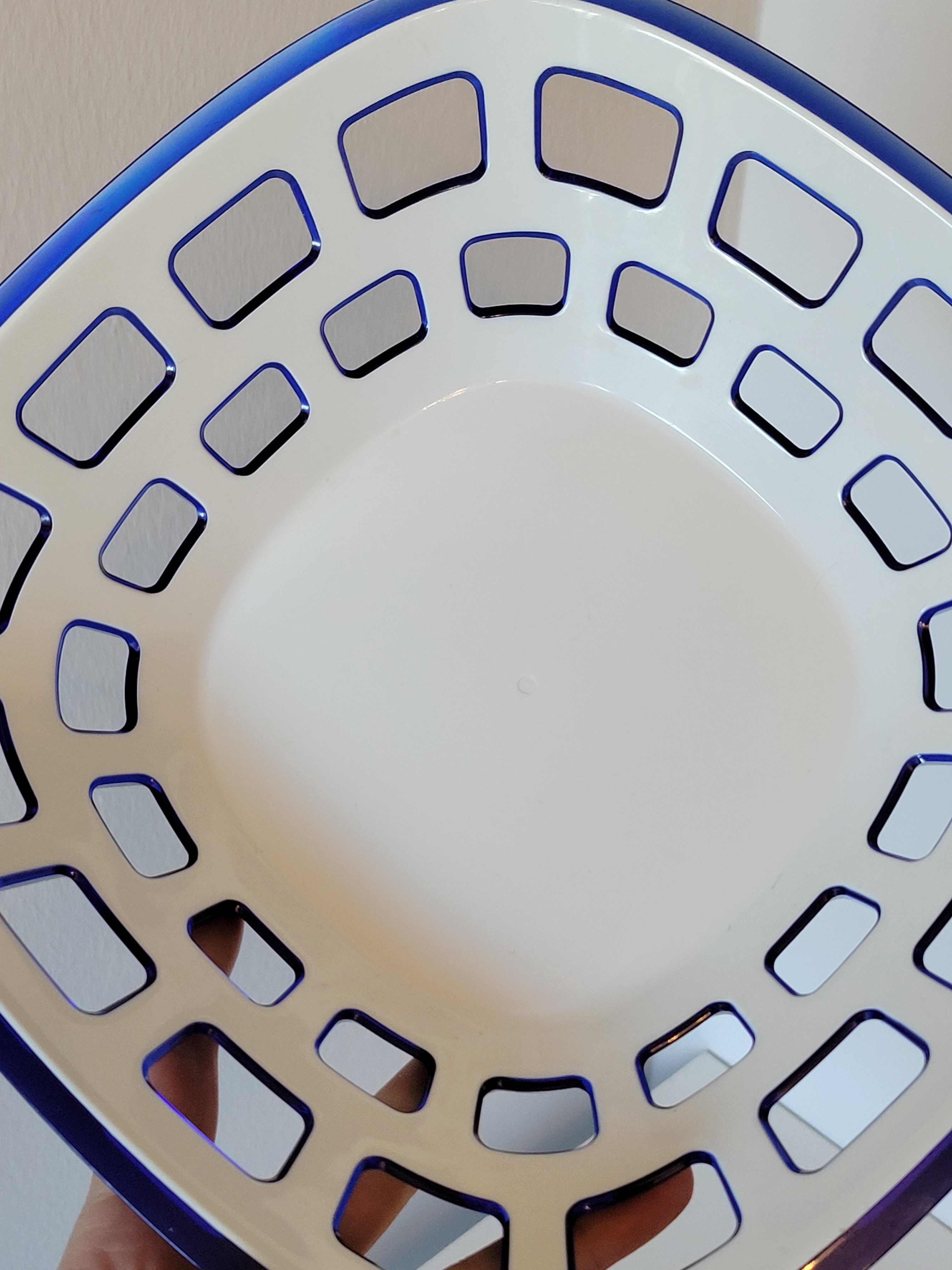 Vintage bread basket and bowl cup Guzzini design Italy