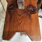 solid pine bench nursery school 1970 vintage