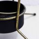 Vintage brass umbrella stand, bamboo handle