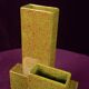 Geometric Twin-Column Ceramic Vase Space Age, Italy 1970