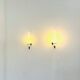 Model C1666 Quinquet Wall Lamps In Opal Glass By Raak Amsterdam, The Netherlands 1960S