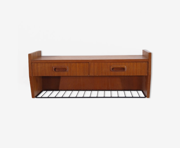 Etagère vintage scandinave en teck 1960