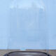 Antique oval glass globe 40.5 cm high
