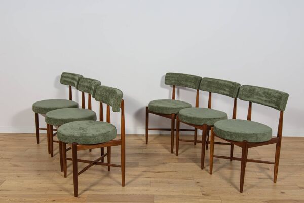 Chaises de salle à manger en teck du milieu du siècle par Ib Kofod Larsen pour G-Plan, années 1960.