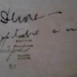 Vintage oval dish earthenware Industria Argentina Haretord signed