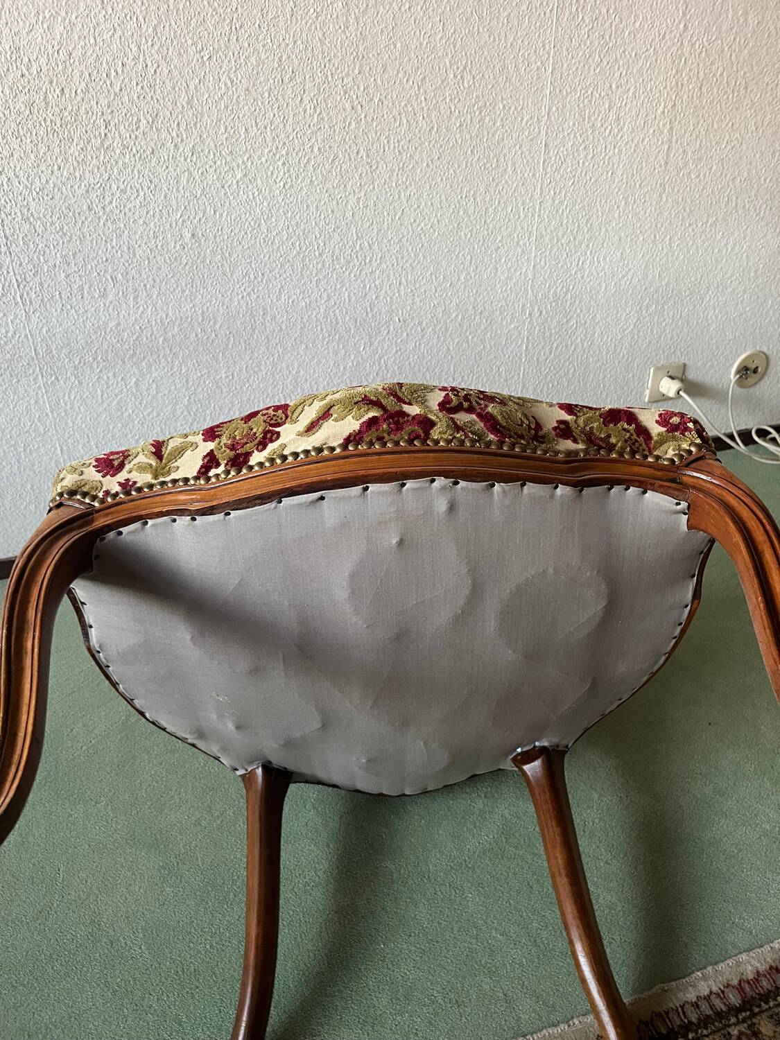 Pair of Louis XV style armchairs