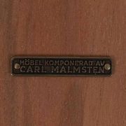 Scandinavian table "Ovalen" in birch, stamped Carl Malmsten, Sweden, 1960s.