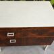 Small vintage rosewood piece of furniture – 60s/70s – metal base.