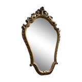 Angel wood mirror